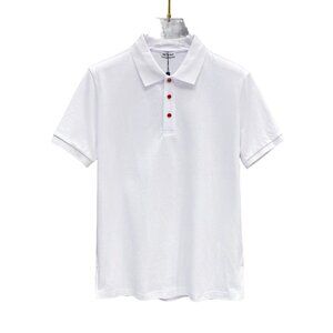 Kiton White Single-Breasted Polo Shirt